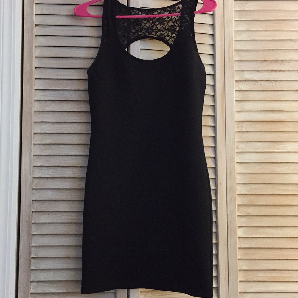 Forever 21 black with lace dress